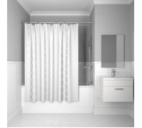 Штора для ванной комнаты, 200х200 см, Chequers White 432P20RI11