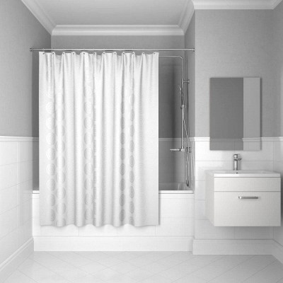 Штора для ванной комнаты, 200х200 см, Chequers White 432P20RI11