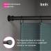 Карниз для ванной комнаты, 110-200 см, Iddis Elegante RSB0120i14, черный матовый