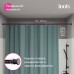 Карниз для ванной комнаты, 110-200 см, Iddis Elegante RSB0120i14, черный матовый