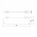 Полка стеклянная Iddis Sena SENSSG0i44