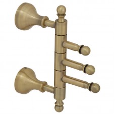 Крючок тройной поворотный Veragio Gialetta VR.GIL-6435.BR