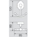 Крючок двойной Veragio Stanford VR.STD-7733.BR