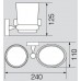 Стакан с мыльницей настенный Veragio Bonjour VR.BNR-7843.BR