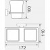 Стакан двойной настенный Veragio Ramba VR.RMB-4942.CR