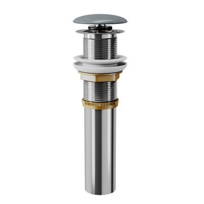 Донный клапан для раковины DK DC9006 1/4" клик-клак, графит крышка