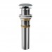 Донный клапан для раковины DK DC9006 1/4" клик-клак, графит крышка