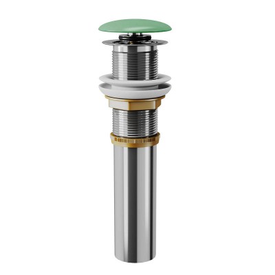 Донный клапан для раковины DK DC9012 1/4" клик-клак, зеленая матовая крышка