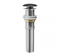 Донный клапан для раковины DK DC9025 1/4" клик-клак, черная крышка