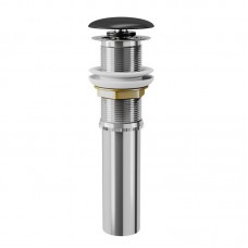 Донный клапан для раковины DK DC9025 1/4" клик-клак, черная крышка