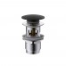 Донный клапан Vincea DPU-1B01MB с переливом, черный