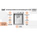 Кухонная мойка D&K DKS605006 нержавеющая сталь, графит