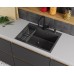 Кухонная мойка D&K DKS604506 нержавеющая сталь, графит