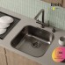 Мойка для кухни Iddis Mate MAT44GMi77, графит, 446*446, нерж. сталь