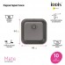 Мойка для кухни Iddis Mate MAT44GMi77, графит, 446*446, нерж. сталь