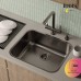 Мойка для кухни Iddis Mate MAT53GMi77, графит, 533*433, нерж. сталь
