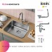 Мойка для кухни Iddis Mate MAT53GMi77, графит, 533*433, нерж. сталь