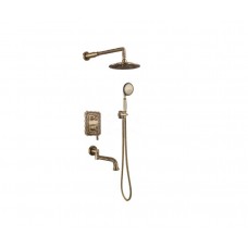 Душевая система встраиваемая Bronze de Luxe Windsor 10137DF бронза