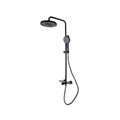 Душевая система Bronze de Luxe Icon 80112CB, черный матовый