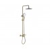 Душевая система Bronze de Luxe Icon 80112CG, матовое золото