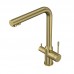Смеситель для кухни Elghansa Kitchen Pure Water 56A5026-MattGold под фильтр, матовое золото