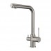 Смеситель для кухни Elghansa Kitchen Pure Water 56A5026-Steel под фильтр, сталь