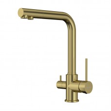 Смеситель для кухни Elghansa Kitchen Pure Water 56A5216-MattGold под фильтр, матовое золото