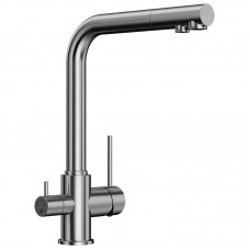 Смеситель для кухни Elghansa Kitchen Pure Water 56A5216-Steel под фильтр, сталь