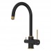 Смеситель для кухни Elghansa Kitchen Pure Water 56B5216-BlackGold под фильтр, черный/золотой