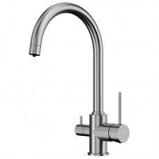 Смеситель для кухни Elghansa Kitchen Pure Water 56B5216-Steel под фильтр, сталь