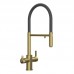 Смеситель для кухни 3 в 1 Elghansa Kitchen Pure Water 56F5511-MattGold под фильтр, матовое золото