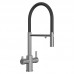 Смеситель для кухни 3 в 1 Elghansa Kitchen Pure Water 56F5511-Steel под фильтр, сталь