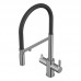 Смеситель для кухни 3 в 1 Elghansa Kitchen Pure Water 56F5511-Steel под фильтр, сталь