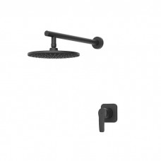 Душевая система встраиваемая Iddis Optima Home OPHBL01i66, черный матовый