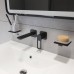 Встраиваемый смеситель для раковины Iddis Slide SLIBL00i65 черный