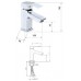 Смеситель для раковины KorDi KD 18401-D46 Black