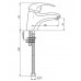 Смеситель для раковины KorDi KD 2301-C6 White