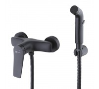 Смеситель Lemark Bronx LM3718BL с гигиеническим душем, черный