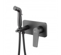 Смеситель Lemark Bronx LM3720BL с гигиеническим душем, черный