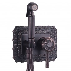 Смеситель Lemark Jasmine LM6619ORB с гигиеническим душем, черный