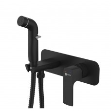 Смеситель Lemark Ursus LM7220BL с гигиеническим душем, черный