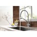 Смеситель для кухни Lemark Comfort LM3071C-Gray с гибким изливом