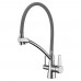 Смеситель для кухни Lemark Comfort LM3071C-Gray с гибким изливом