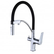 Смеситель для кухни Lemark Comfort LM3074C с гибким изливом
