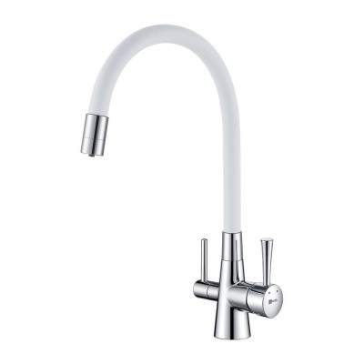 Смеситель для кухни Lemark Comfort LM3075C-White