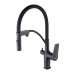 Смеситель для кухни Lemark Bronx LM3761BL, черный