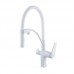 Смеситель для кухни Lemark Bronx LM3761MW, белый матовый