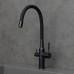 Смеситель для кухни Lemark Expert LM5083BL-Black с гибким изливом, черный