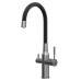 Смеситель для кухни Lemark Expert LM5083GMN-Black с гибким изливом, графит/черный