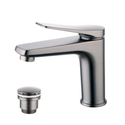Смеситель для раковины Lemark Bronx LM3706GM графит